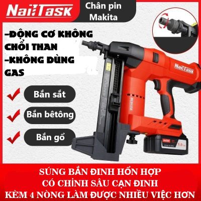 Bắn đinh bê tông không gas NailTask